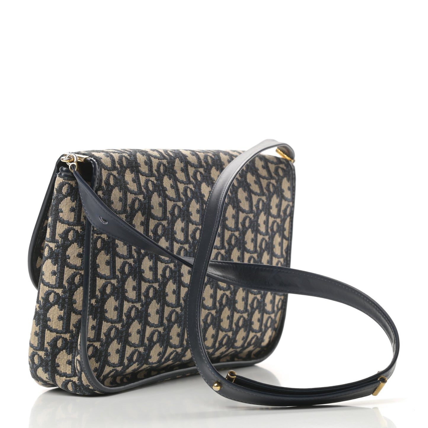 Monogram Flap Navy Blue