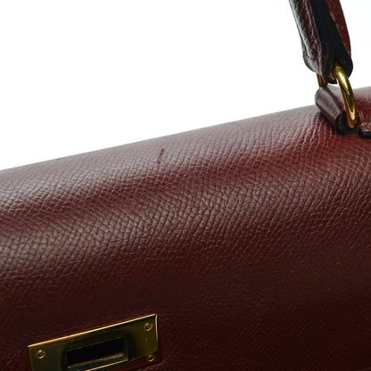 Hermes Courchevel Kelly Sellier 35 Rouge H 26 of 27