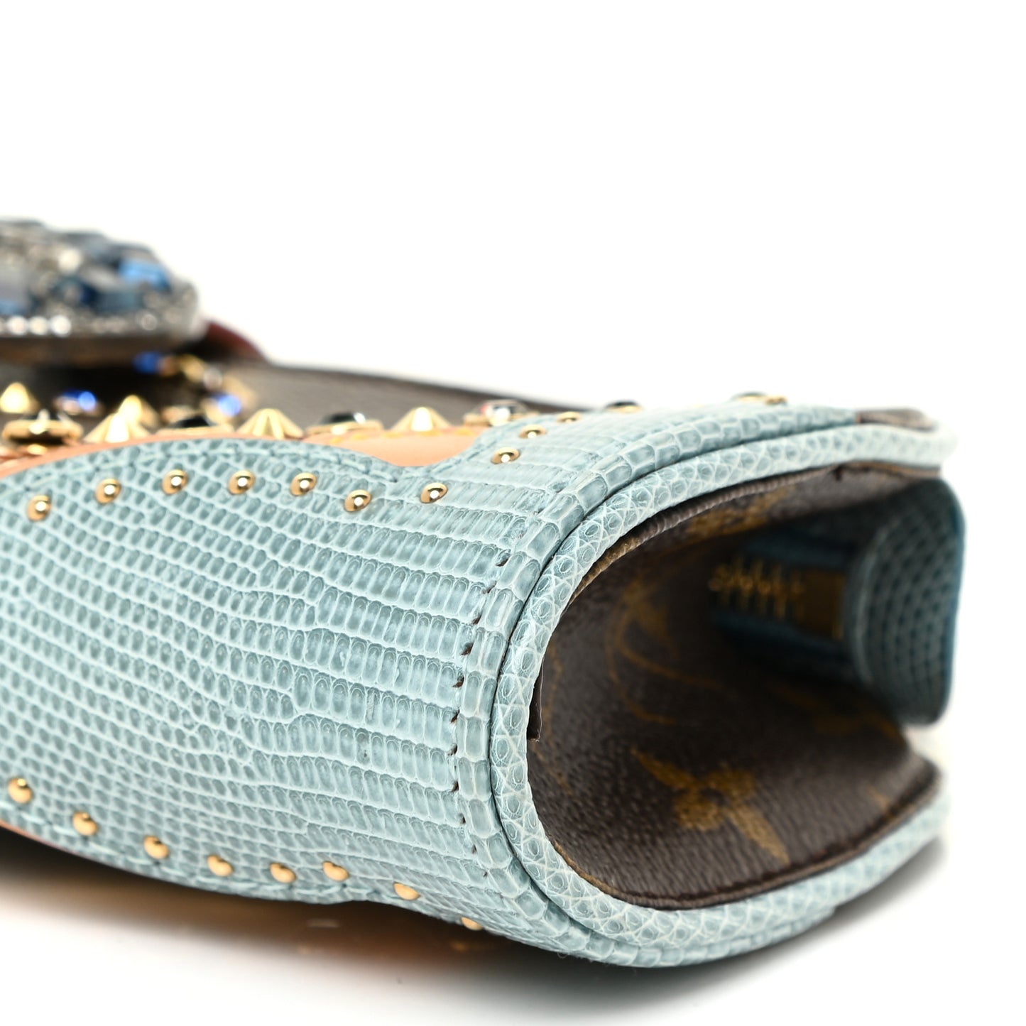 Monogram Lizard Embellished Les Extraordinaires Clutch