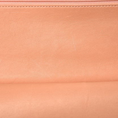 Chanel Lambskin Quilted Medium Double Flap Orange 10 of 11