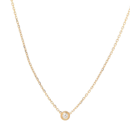 Cartier 18K Yellow Gold Diamond XS D'Amour Pendant Necklace 1 of 6