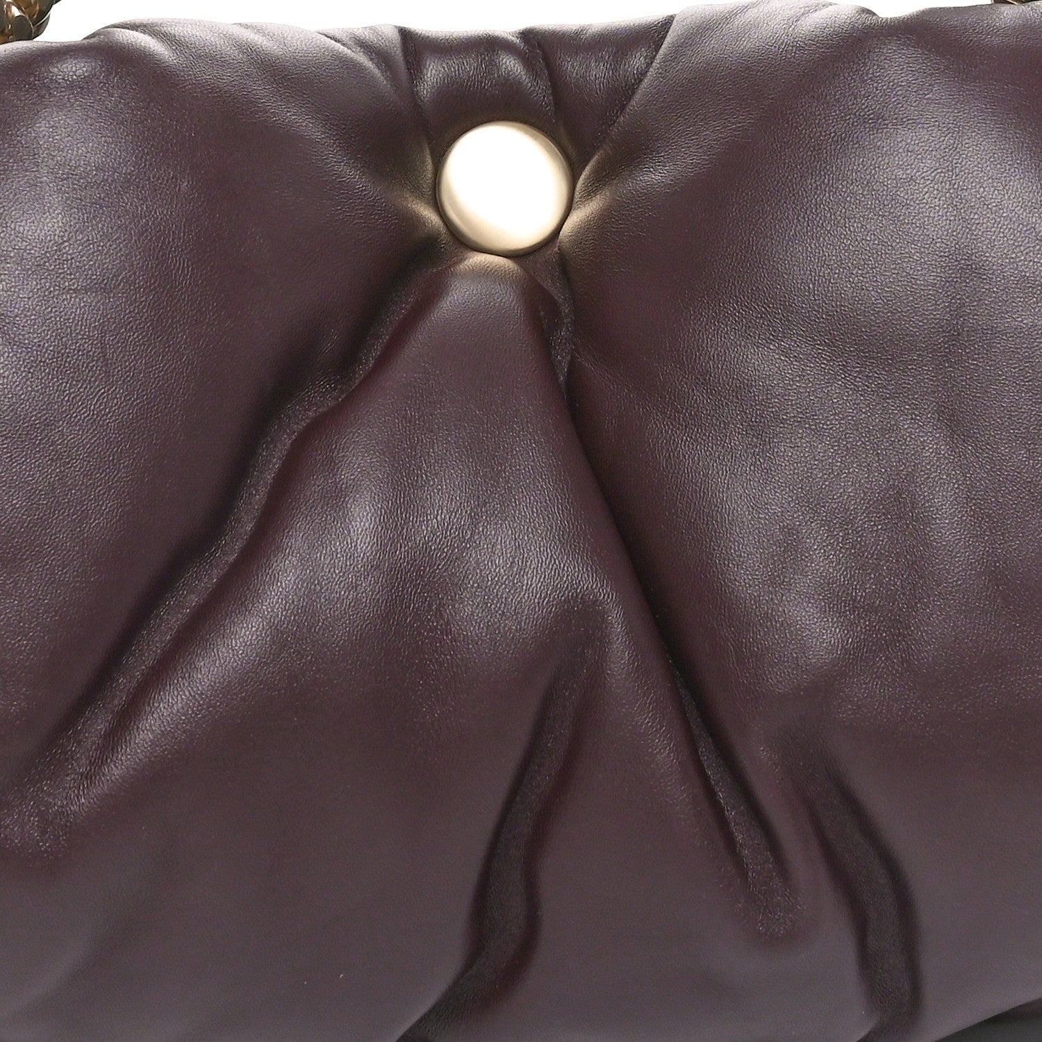Proenza Schouler Lambskin Puffy Tobo Chain Shoulder Bag Chocolate 7 of 9