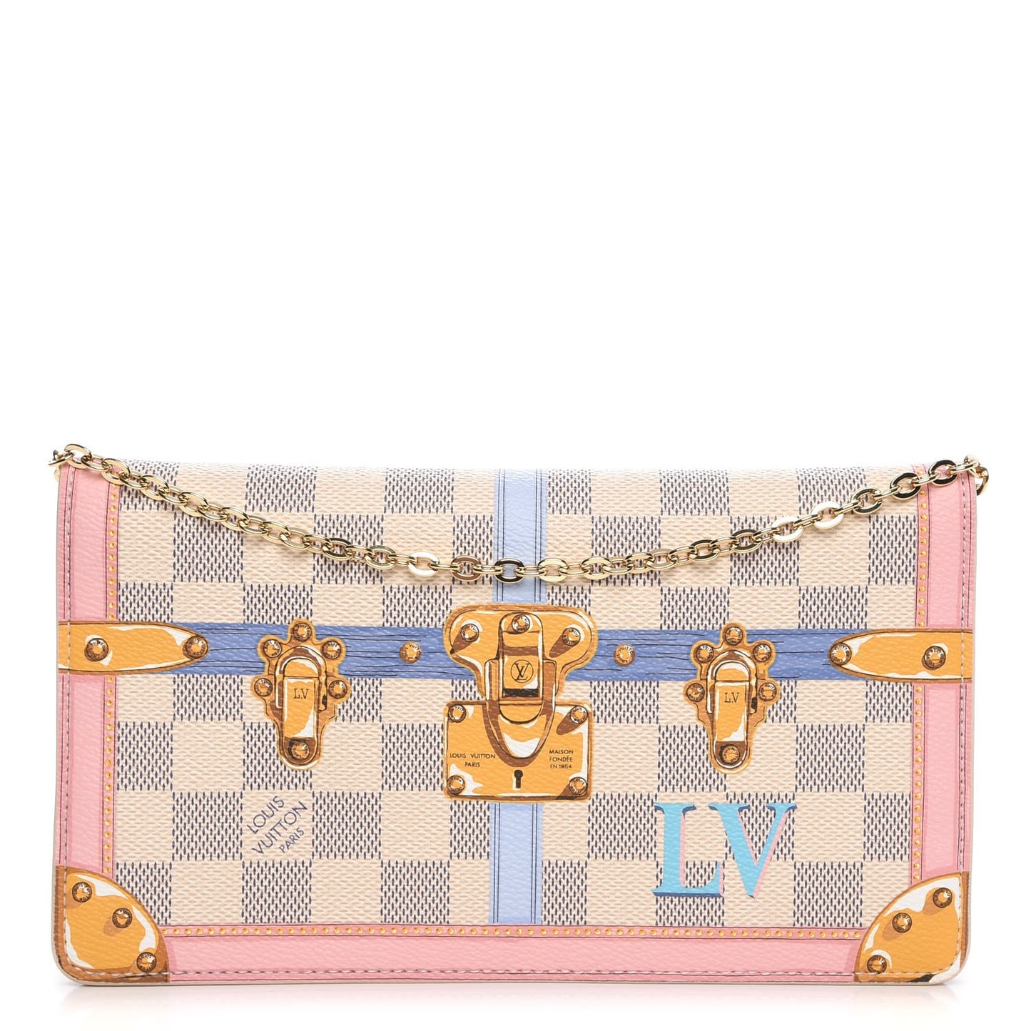 Damier Azur Summer Trunks Pochette Weekend