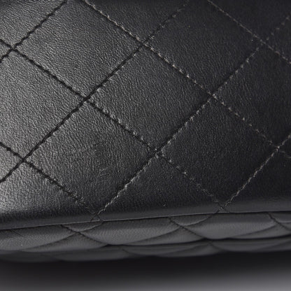 Chanel Lambskin Quilted Jumbo Single Flap Black 9 of 10