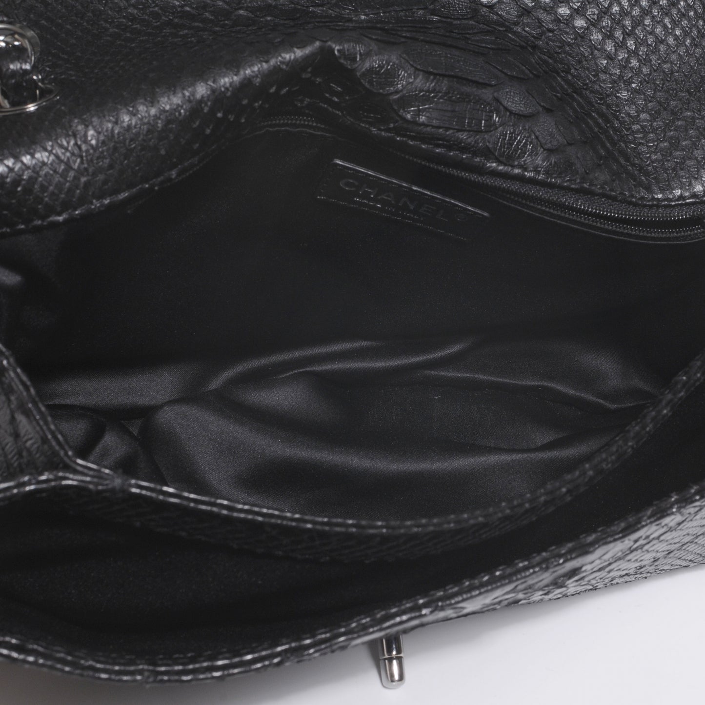 Python Stitch Flap Black