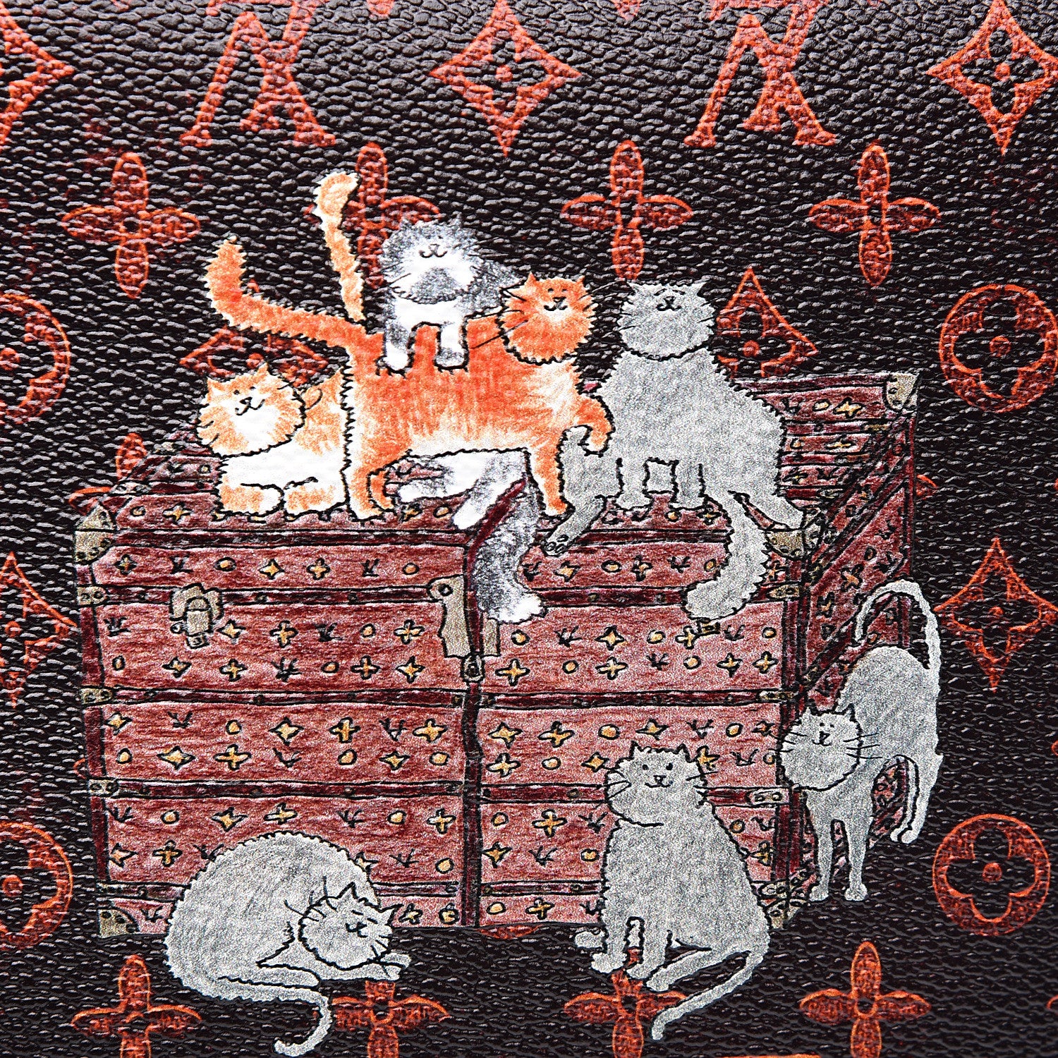 Louis Vuitton Catogram Large Kirigami Pochette Marron 7 of 7