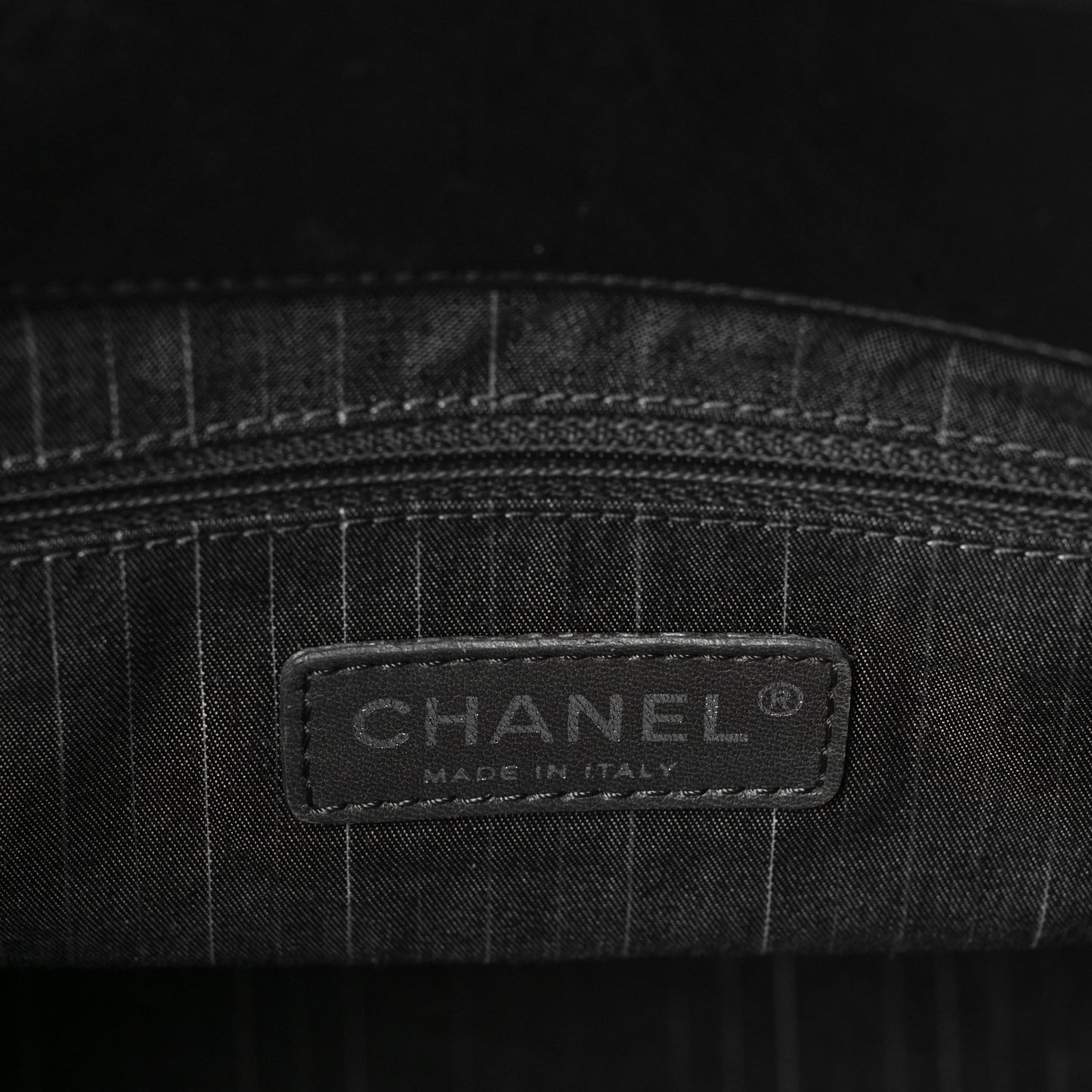 Lambskin Large In and Out Tote Black