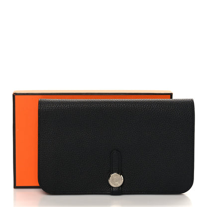 Hermes Togo Dogon Duo Wallet Black 8 of 8