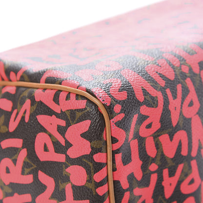 Louis Vuitton Monogram Graffiti Speedy 30 Fuchsia 12 of 12