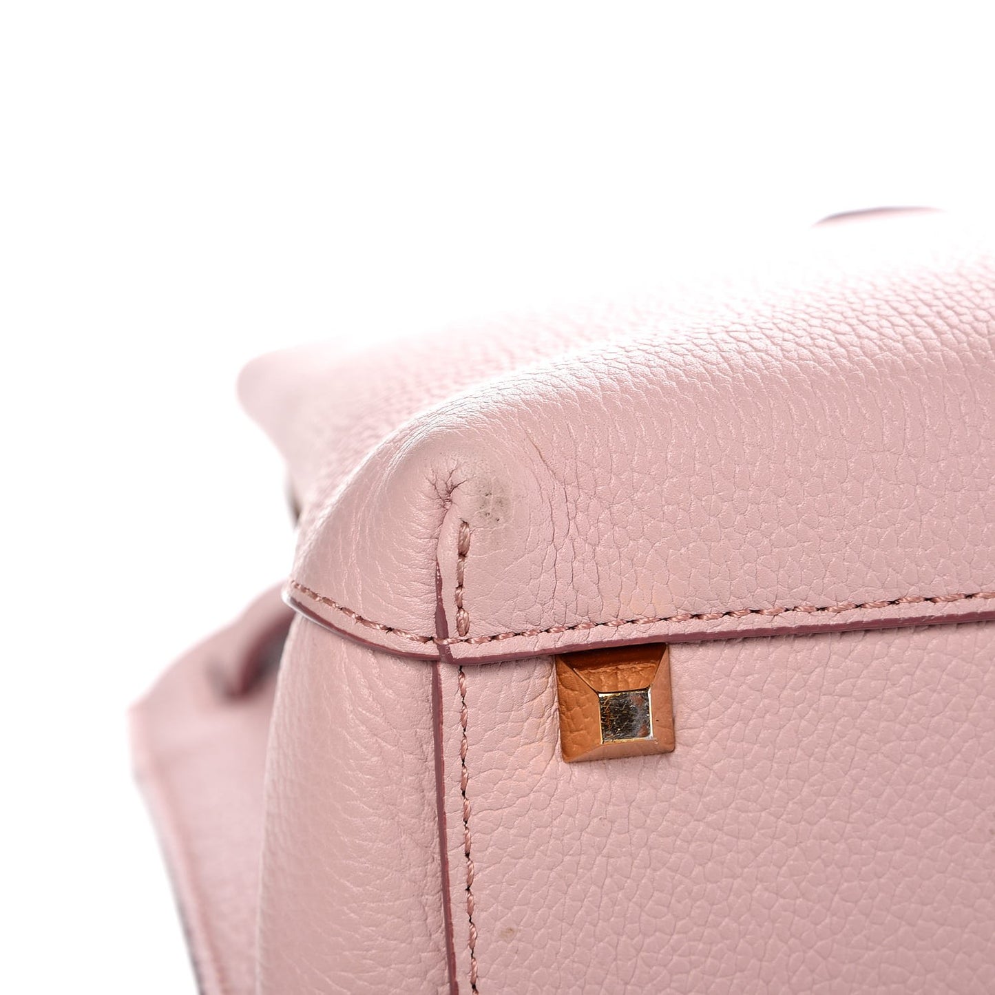 Grained Calfskin Medium Milla Tote Pale Mauve