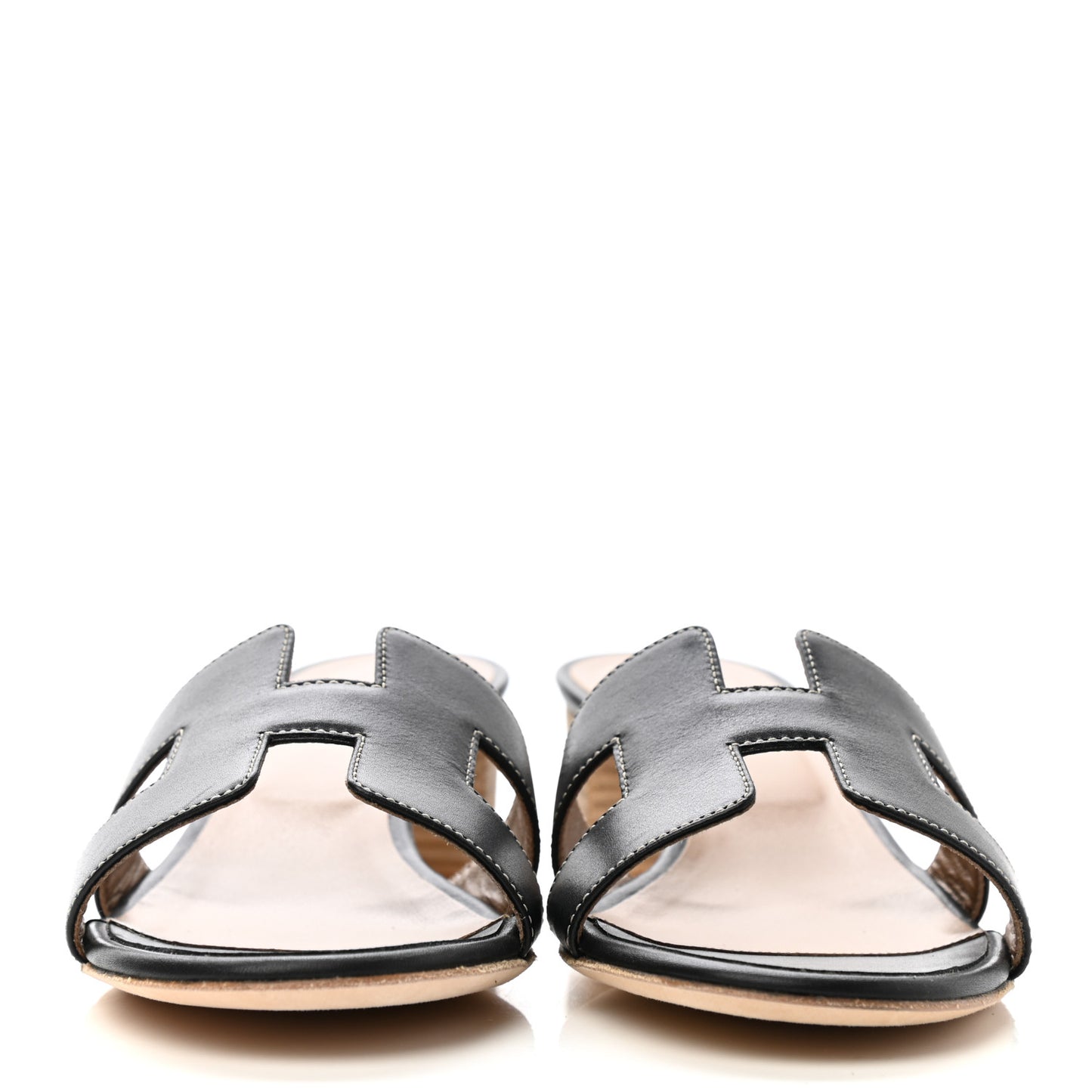 Calfskin Oasis Sandals 38 Black