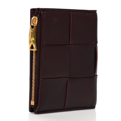 Bottega Veneta Nappa Maxi Intrecciato Card Holder Grape 3 of 9