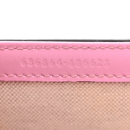 Gucci Boarded Dyana Lux Calfskin Web Mini Bamboo 1947 Top Handle Bag Nice Pink 7 of 20