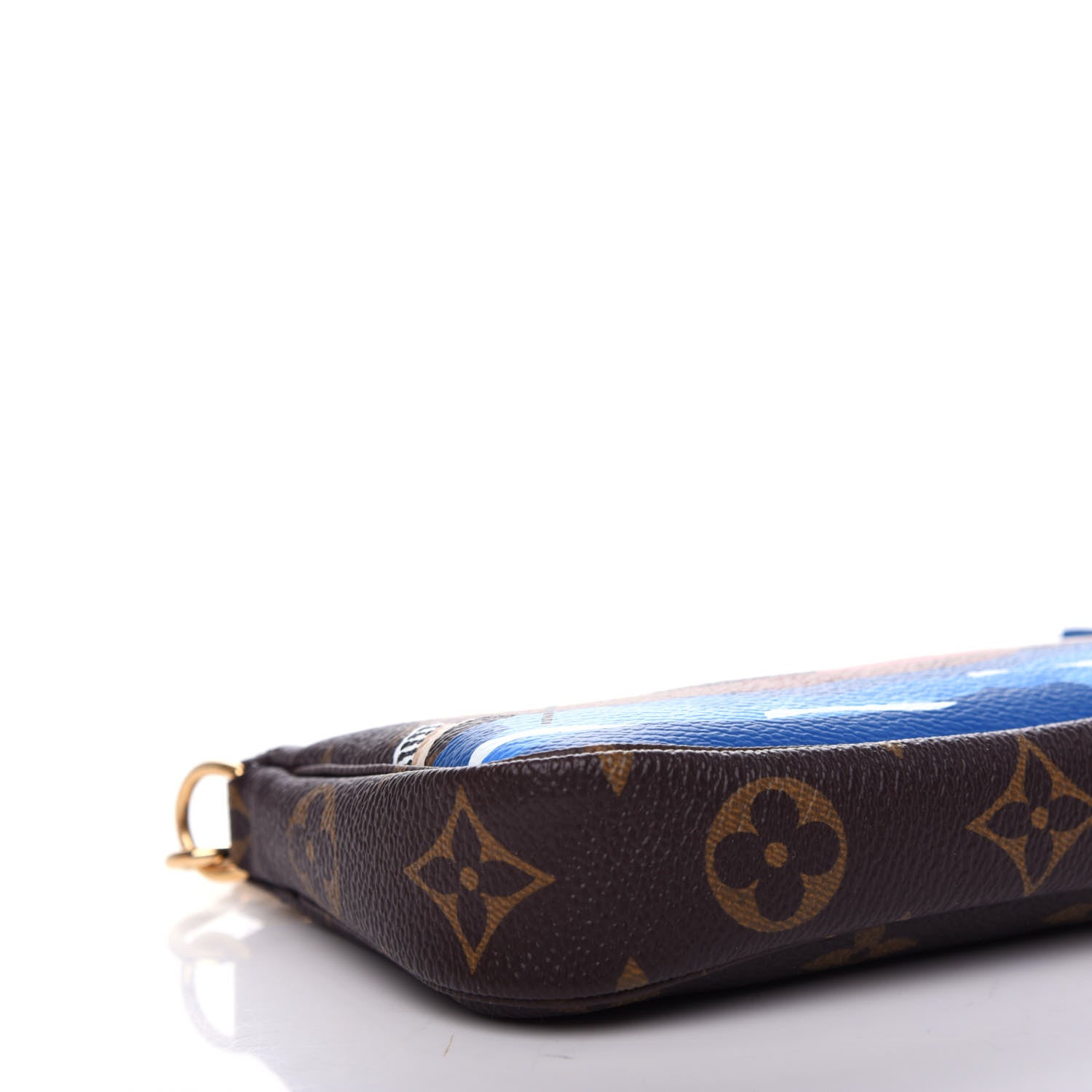 Louis Vuitton Monogram 2019 Christmas Animation Mini Venice Pochette Accessories Blue 8 of 10
