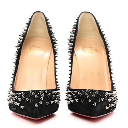 Christian Louboutin Veau Velours Studded Escarpic 100 Pumps 35.5 Black 2 of 8