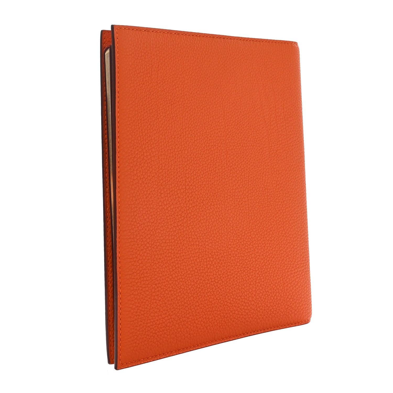 Hermes Togo Globe Trotter Agenda Cover GM Orange 3 of 8