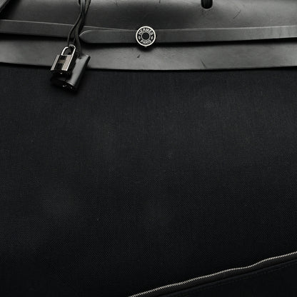Hermes Toile Vache Hunter Herbag 50 Black 10 of 12