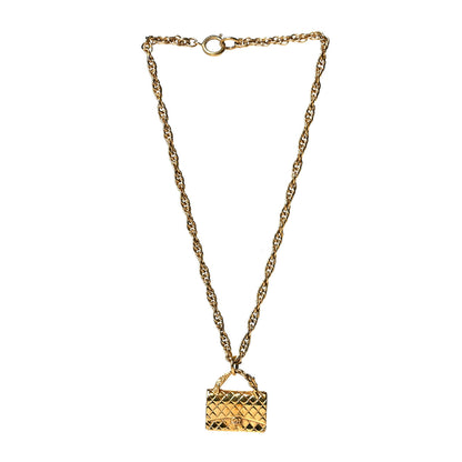 Chanel 2.55 Flap Bag Necklace Gold 3 of 7