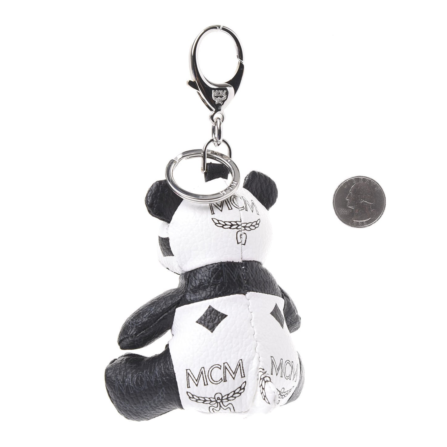 Visetos Panda Animal Key Ring Bag Charm Black White