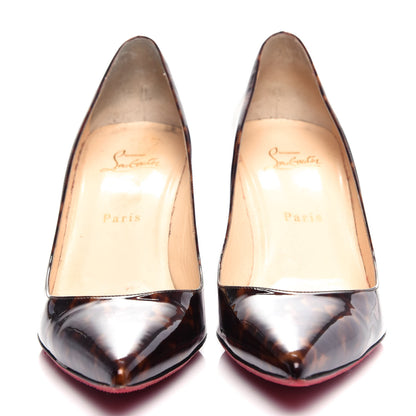 Christian Louboutin Patent Tartaruga Decollete 554 70 Pumps 40.5 Testa Di Moro 5 of 11