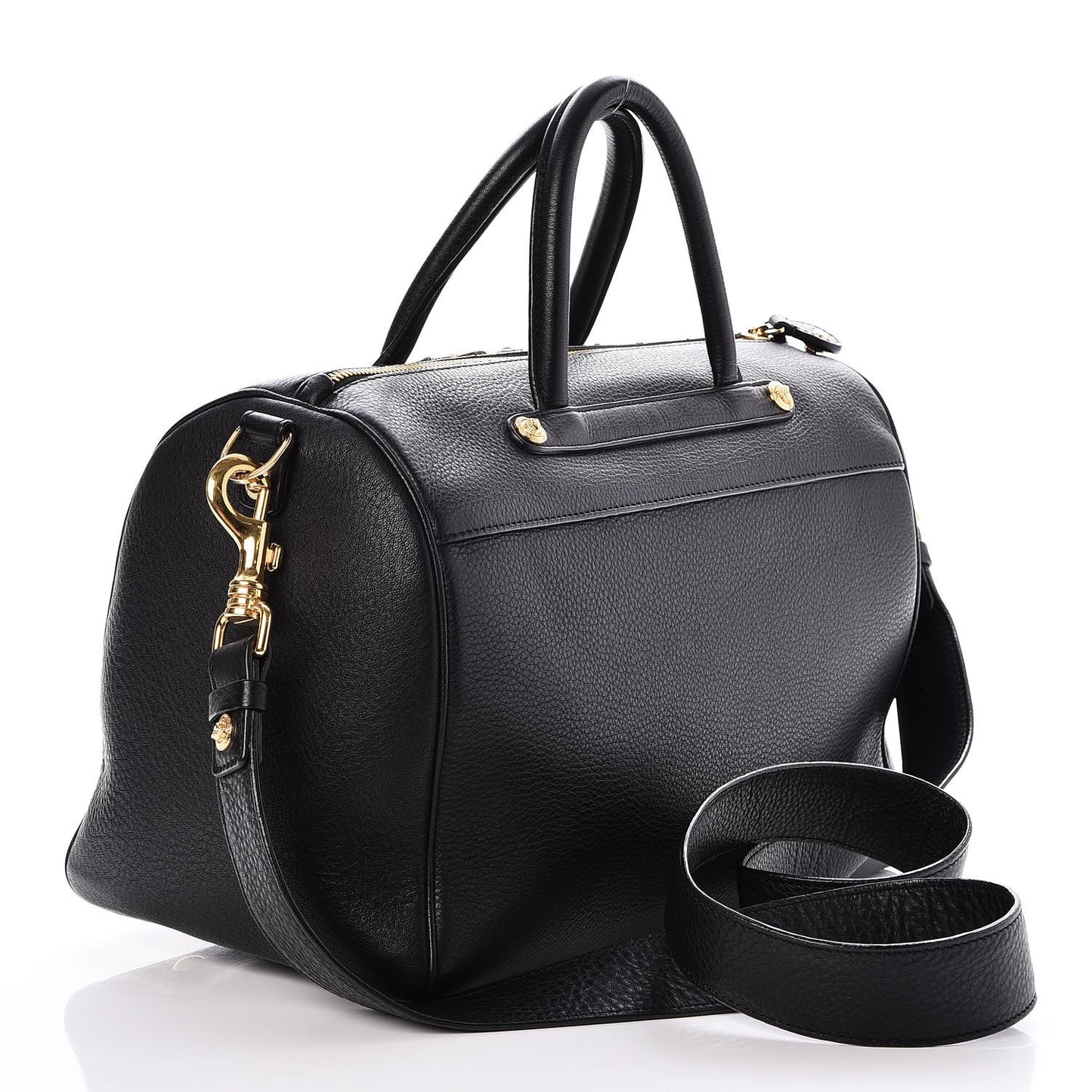 Calfskin Signature Duffle Bag Nero Black
