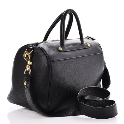 Versace Calfskin Signature Duffle Bag Nero Black 4 of 8