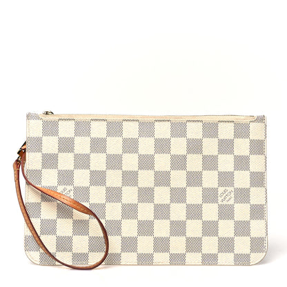 Louis Vuitton Damier Azur Neverfull MM GM Pochette 1 of 18