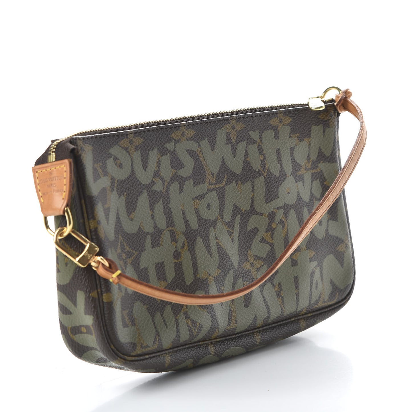 Monogram Graffiti Pochette Accessories Kaki