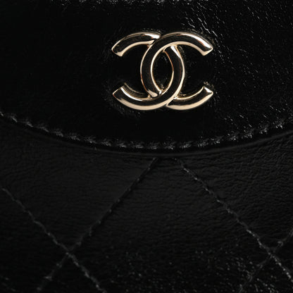 Chanel Shiny Crumpled Calfskin Quilted Nano 31 Shopping Bag Black 11 of 13