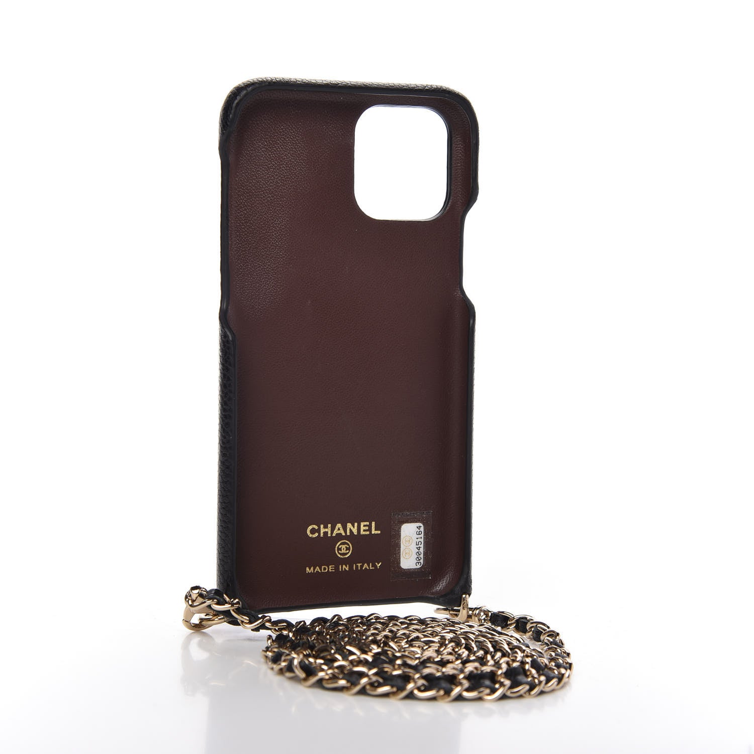 Chanel Caviar Quilted iPhone XI Pro Case With Chain Black 3 of 7