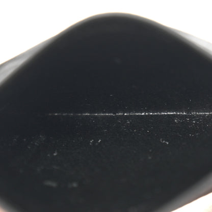 Saint Laurent Grain De Poudre Matelasse Chevron Monochrome Monogram Credit Card Case Black 5 of 9