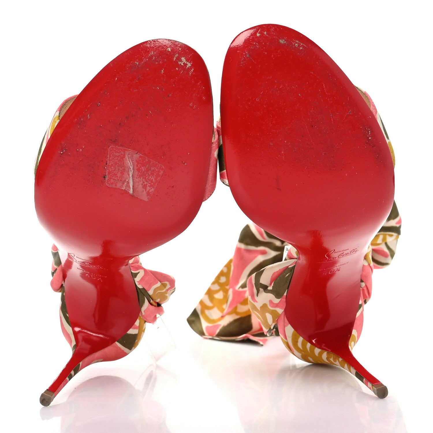 Christian Louboutin Crepe Satin Raoul Du Desert 100 Sandal 40.5 Jupon 5 of 8