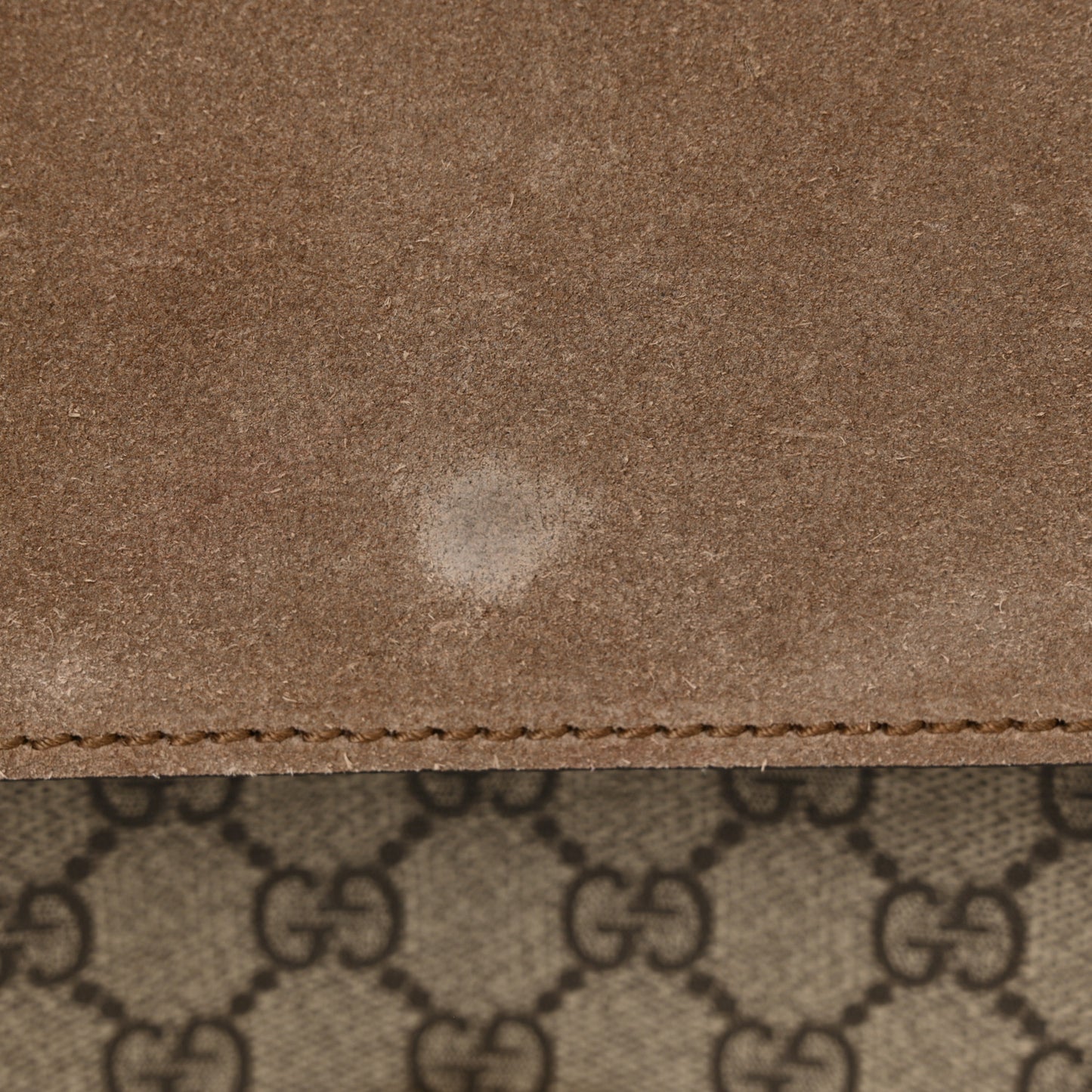 GG Supreme Monogram Medium Dionysus Shoulder Bag Taupe