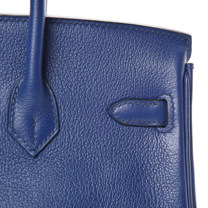 Hermes Taurillon Novillo Birkin 25 Bleu Saphir 16 of 34