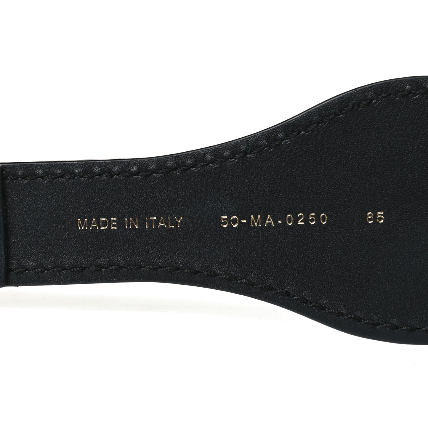 Canvas Embroidered Large Book Belt 85 34 Black Beige