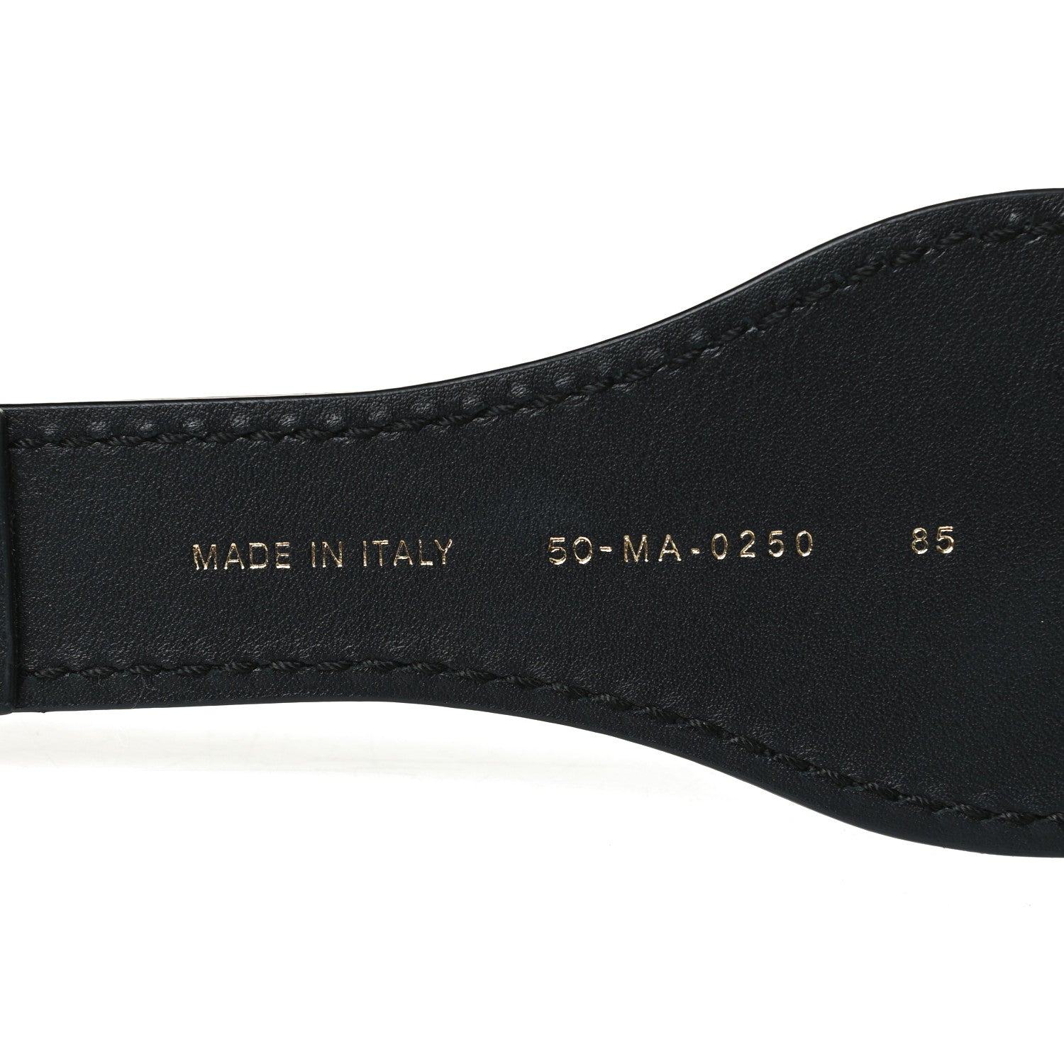 Christian Dior Canvas Embroidered Large Book Belt 85 34 Black Beige 5 of 8