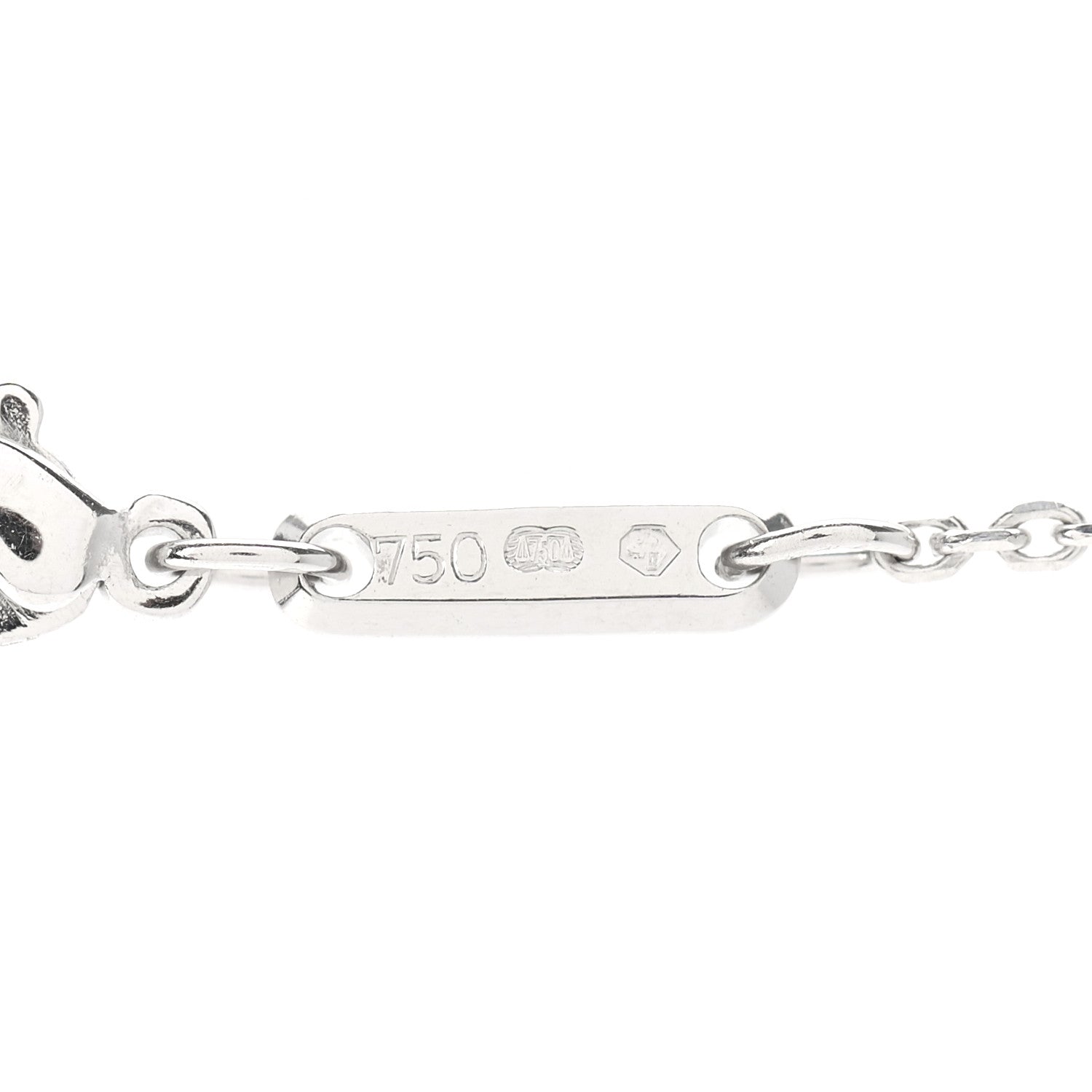Chopard 18K White Gold Diamond Happy Bubbles Necklace 4 of 5