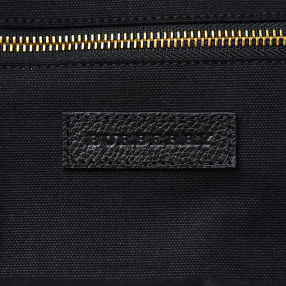 Burberry Mega Check Calfskin Abbeydale Simple Backpack Black Camel 5 of 8