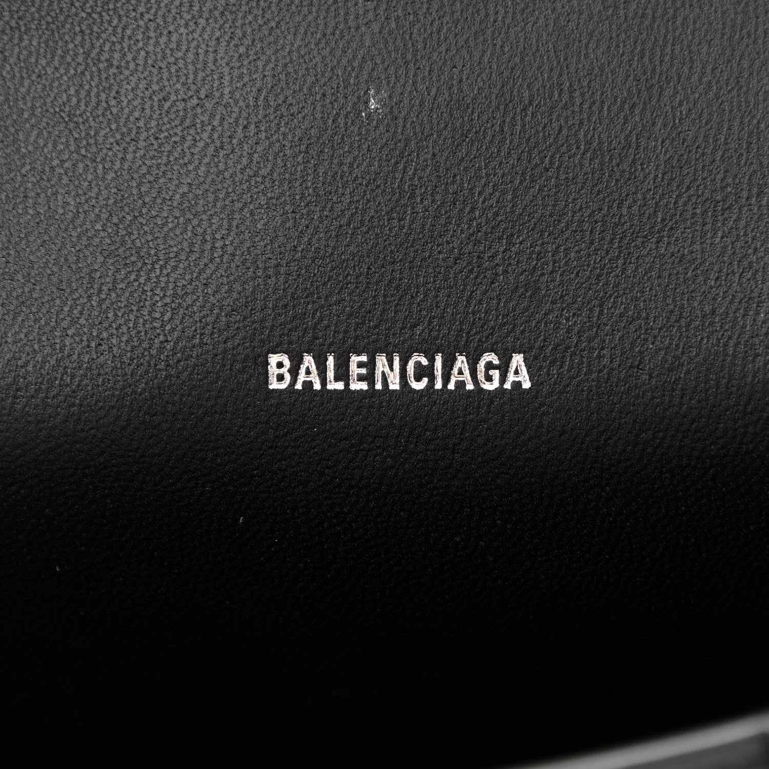 Balenciaga Shiny Box Calfskin Strass Hourglass Top Handle Bag XS Black 6 of 9