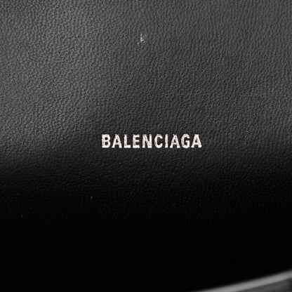 Balenciaga Shiny Box Calfskin Strass Hourglass Top Handle Bag XS Black 6 of 9