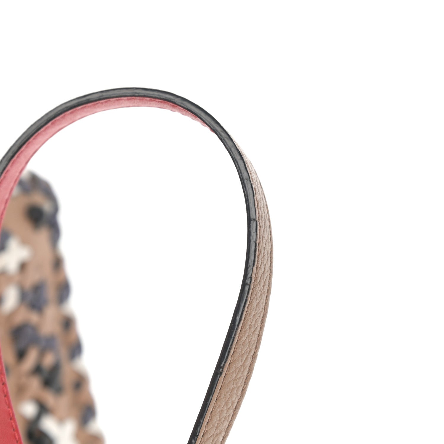 Christian Louboutin Calfskin Mexinodo Beaded Studded Triple Gusset Large Paloma Beige Blue 23 of 26