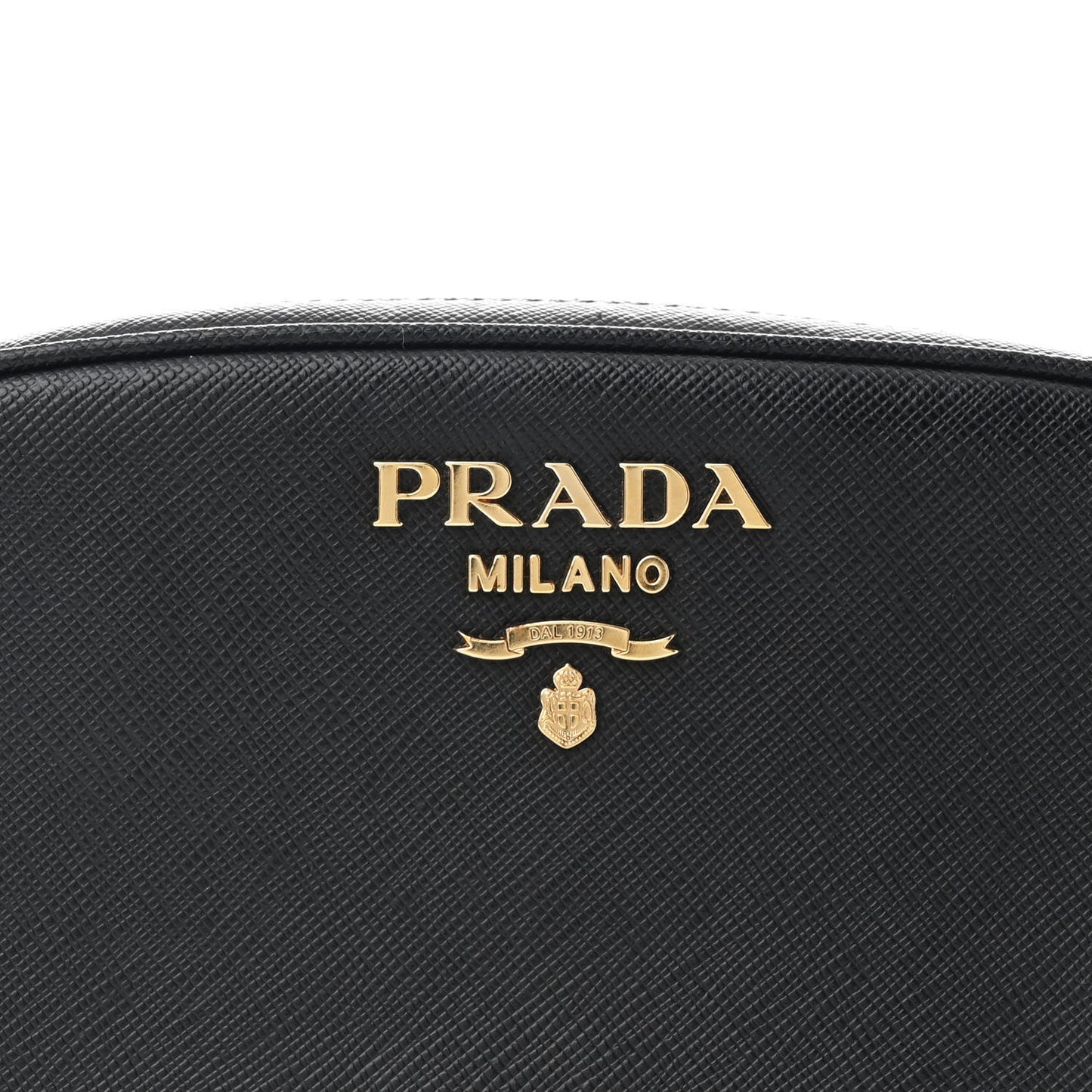 Saffiano Lux Logo Belt Bag Black