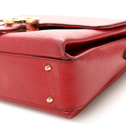 Gucci Dollar Calfskin Interlocking G Top Handle Shoulder Bag Red 14 of 19