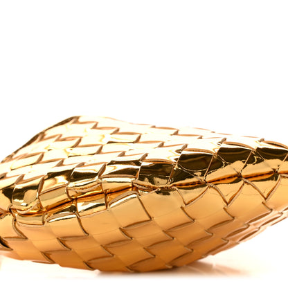 Bottega Veneta Mirror Laminated Nappa Intrecciato Mini Sardine Bag Gold 8 of 10