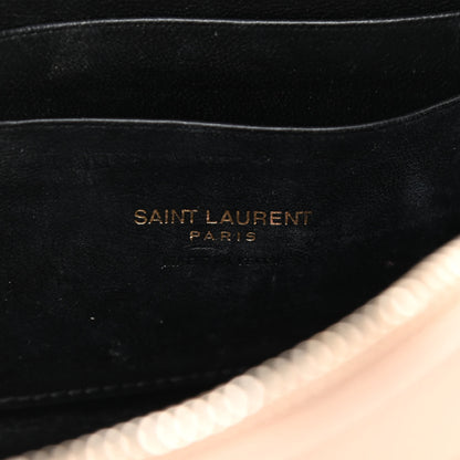 Saint Laurent Grain De Poudre Matelasse Monogram Mini Lou Camera Bag Dark Beige 6 of 10