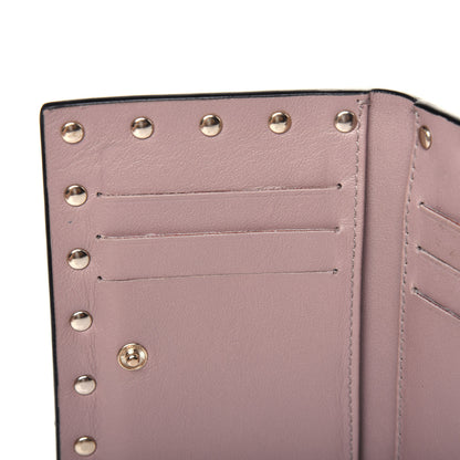 Valentino Garavani Calfskin Rockstud Bi-Fold Wallet Poudre 7 of 13