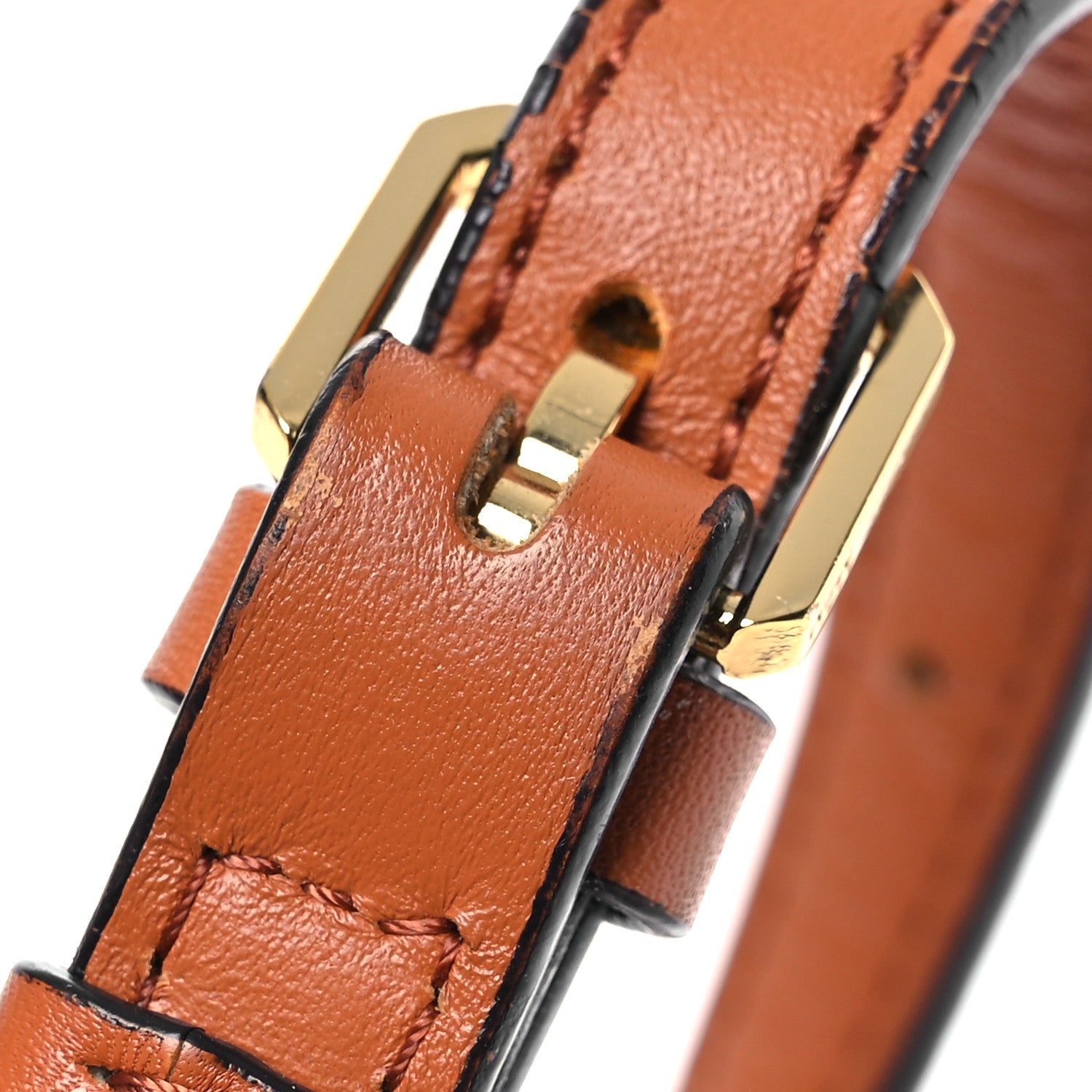 MCM Visetos Mini Patricia Saddle Bag Cognac 13 of 15