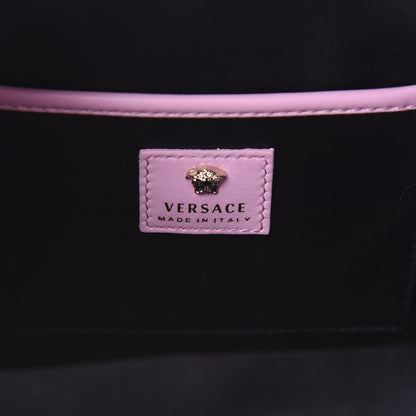 Versace Calfskin Palazzo Embroidered Baroque Mini Backpack Pink 7 of 8