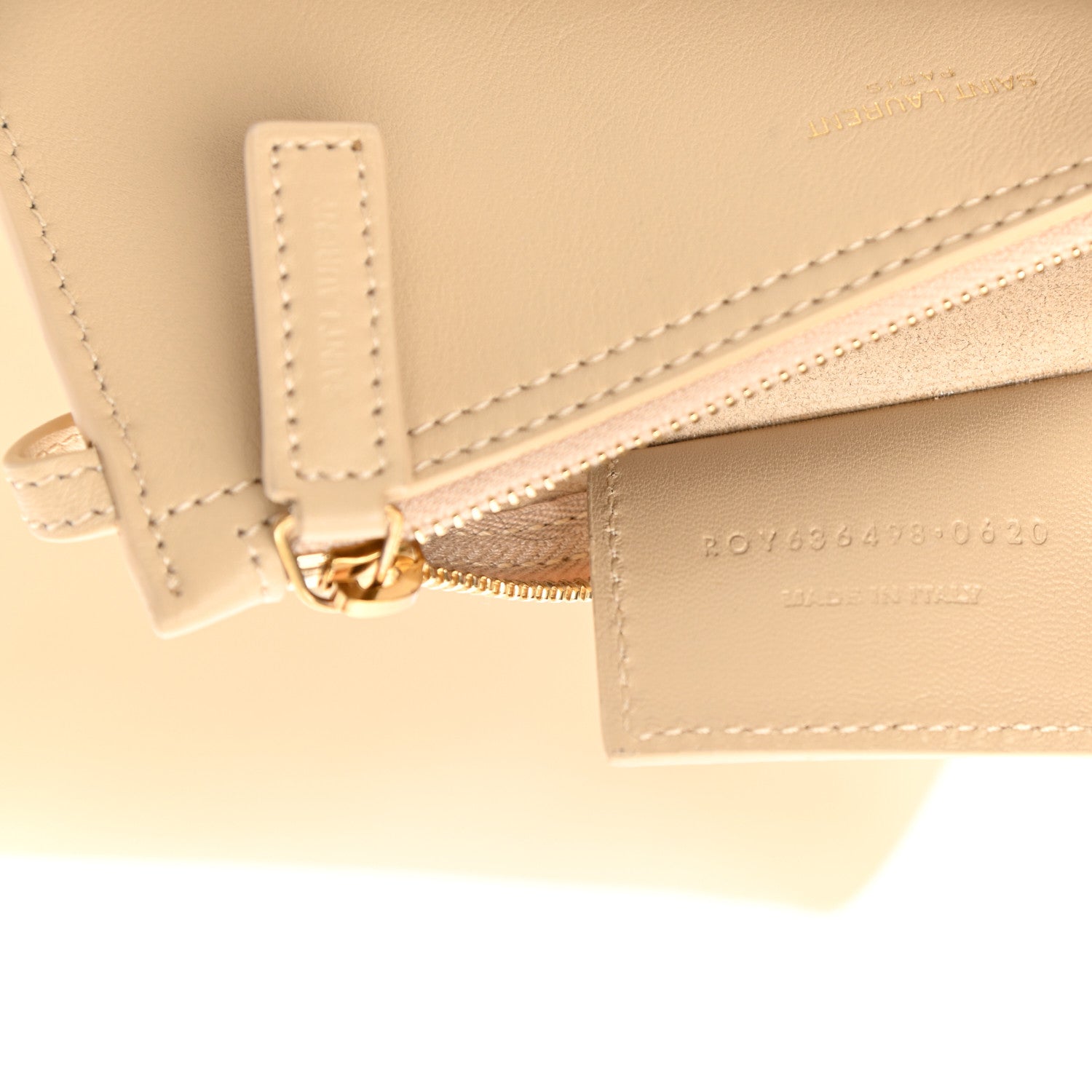 Saint Laurent SAINT LAUREN Smooth Calfskin Small Suzanne Hobo Ivory Natural 15 of 25