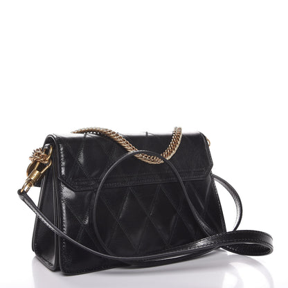 Givenchy Goatskin Quilted Small GV3 Shoulder Bag Black 2 of 12